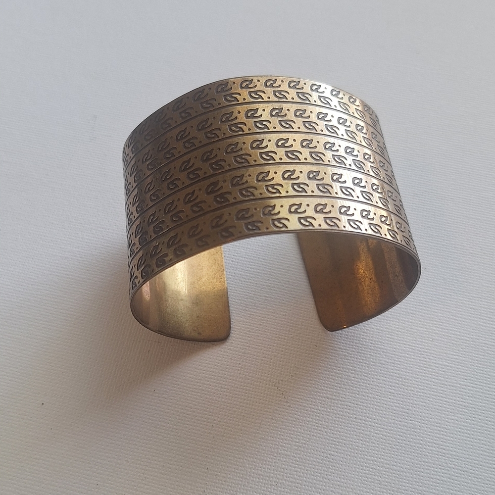 Stylish Brasd Engraved Cuff Bracelet